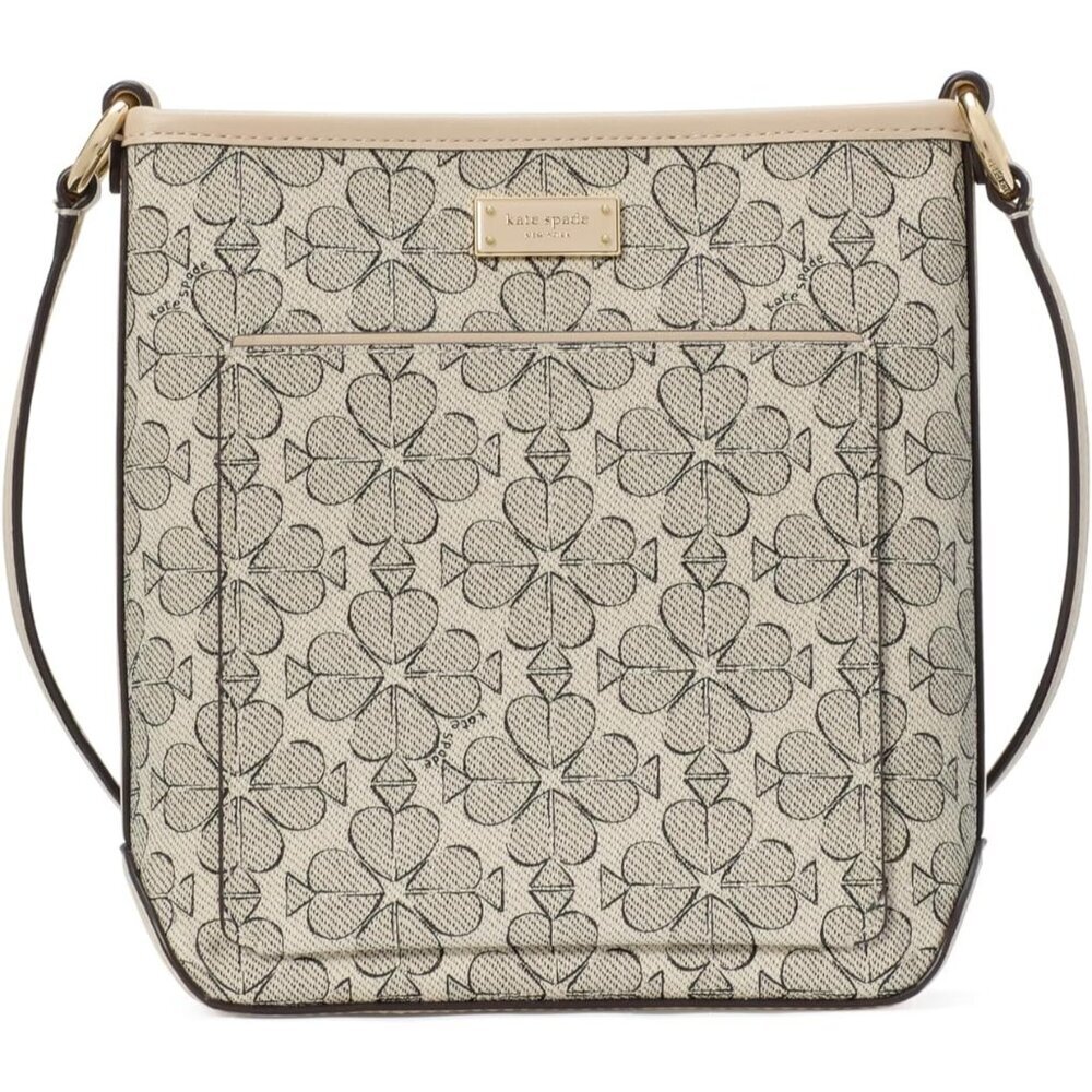 Canvas Small Swingpack Neutral Multi Compact Crossbody Wallet Purse